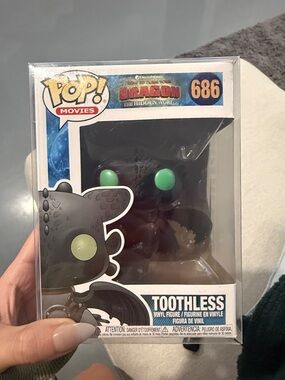 Funko Toothless Pop! Vinyl - Black with Green Eyes